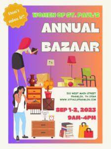 WSP Annual Bazaar Poster