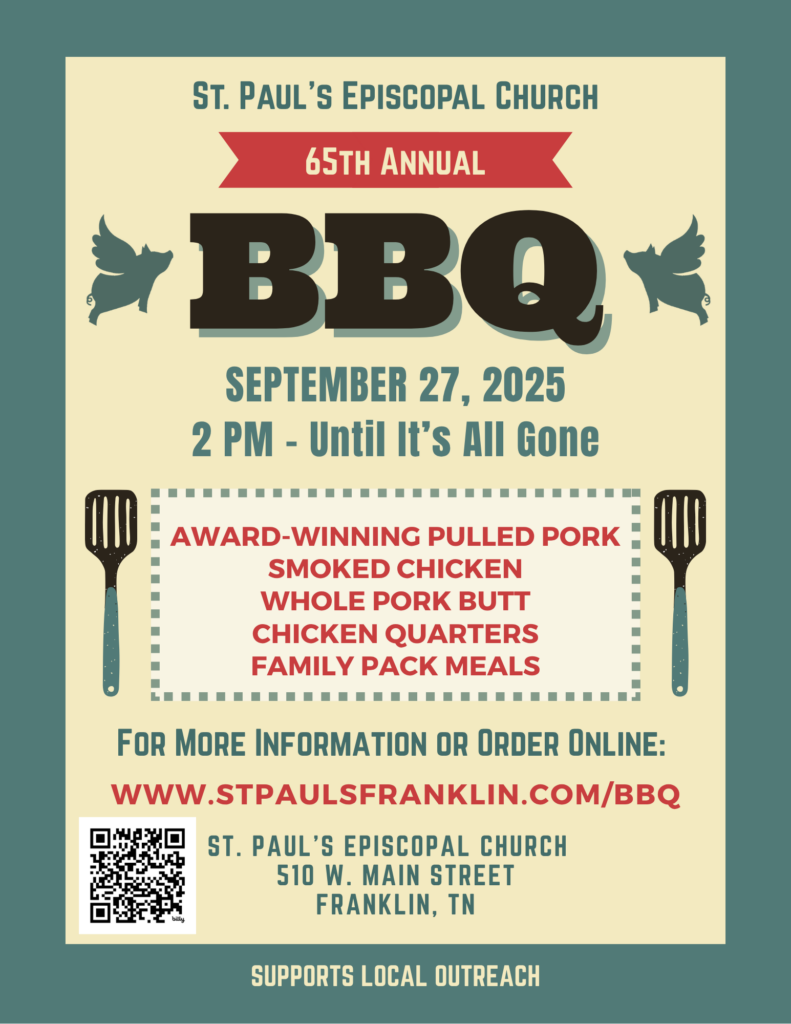Saint Paul's BBQ September 30