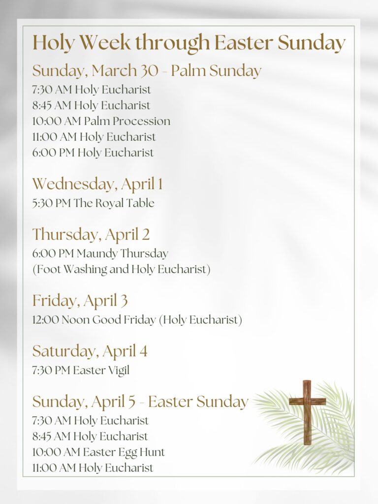 Holy Week Vacation Bible School