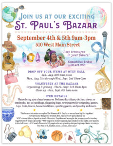 STPAULS-BAZAAR~ WSP Annual Bazaar Poster